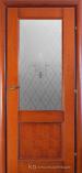 Межкомнатная дверь Краснодеревщик шпон дуба 33.24 Бразильская груша Стекло Торшо
