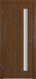 Межкомнатная дверь с покрытием EcoCraft GL Woodline 1 Корица Белый сатинат
