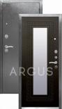 Входная металлическая дверь Аргус Люкс Про Антик Серебро ДА-86 Викинг Венге
