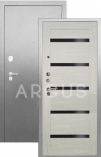 Входная металлическая дверь Аргус Люкс Про Антик Серебро ДА-87 Луиджи Белый ясен