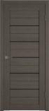 Межкомнатная дверь с покрытием Эко Шпона GreenLine Atum X5 Grey Wood Black Gloss