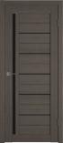 Межкомнатная дверь с покрытием Эко Шпона GreenLine Atum X1 Grey Wood Black Gloss