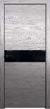 Межкомнатная дверь BAFA Matrix S1 Дуб серый Лакобель черное