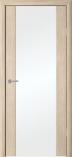 Дверь межкомнатная Альберо Сан-Ремо 1 Лиственница мокко Триплекс белый
