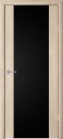 Дверь межкомнатная Альберо Сан-Ремо 1 Лиственница мокко Триплекс черный
