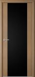 Дверь межкомнатная Альберо Сан-Ремо 1 Янтарный кипарис Триплекс черный