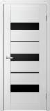 Дверь межкомнатная Альберо Токио 5 Белая Триплекс черный
