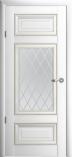 Дверь межкомнатная Альберо Версаль 2 Белая стекло Ромб