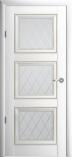 Дверь межкомнатная Альберо Версаль 3 Белая стекло Ромб