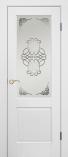 Дверь межкомнатная из Массива сосны «Венеция ДГО» Эмаль белый жемчуг укрывная 