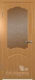Межкомнатная дверь из ПВХ Сигма 32 Миланский Орех сатинат бронза (Гринлайн)