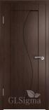 Межкомнатная дверь из ПВХ Сигма 51 Венге глухое (Гринлайн)