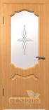 Межкомнатная дверь из ПВХ Сигма 92 Миланский Орех белое худ. матированное (Гринл