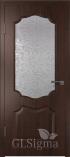 Межкомнатная дверь из ПВХ Сигма 92 Венге сатинат белый (Гринлайн)