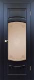 Дверь межкомнатная из Массива сосны «Рококо ДГО 2.25» Венге Сатинат бронза
