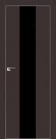 Межкомнатная дверь ProfilDoors 25Е Тёмно-коричневый стекло Черный лак