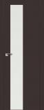 Межкомнатная дверь ProfilDoors 5Е Тёмно-коричневый стекло Белый лак