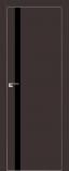 Межкомнатная дверь ProfilDoors 6Е Тёмно-коричневый стекло Черный лак