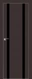 Межкомнатная дверь ProfilDoors 9Е Тёмно-коричневый стекло Черный лак