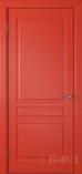 Межкомнатная дверь Стокгольм ДГ эмаль красная (ВФД)