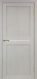 Дверь межкомнатная из экошпона Оптима Порте Турин 520 Дуб беленый остекление №1 