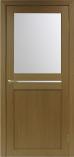 Дверь межкомнатная из экошпона Оптима Порте Турин 520 Орех классик остекление №4
