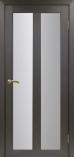 Дверь межкомнатная из экошпона Оптима Порте Турин 521 Венге остекление №2 Мателю