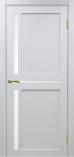 Дверь межкомнатная из экошпона Оптима Порте Турин 523 Белый монохром остекление 