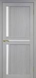 Дверь межкомнатная из экошпона Оптима Порте Турин 523 Дуб серый остекление Мател