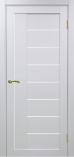 Дверь межкомнатная из экошпона Оптима Порте Турин 524 Белый монохром остекление 