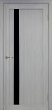 Дверь Оптима Порте Турин 528 АПП Молдинг SC Дуб серый черный лакобель