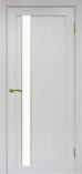 Дверь Оптима Порте Турин 528 АПП Молдинг SG Ясень серебристый белый лакобель