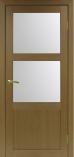 Дверь межкомнатная из экошпона Оптима Порте Турин 530 Орех классик остекление №2
