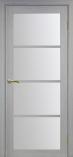 Дверь межкомнатная из экошпона Оптима Порте Турин 540 Дуб серый остекление Мател
