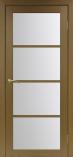 Дверь межкомнатная из экошпона Оптима Порте Турин 540 Орех классик остекление Ма