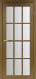 Дверь межкомнатная из экошпона Оптима Порте Турин 542 Орех классик остекление Ма