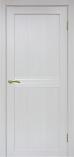 Дверь межкомнатная из экошпона Оптима Порте Турин 552 Ясень серебристый остеклен