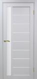 Дверь межкомнатная из экошпона Оптима Порте Турин 554 Белый монохром остекление 