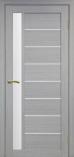 Дверь межкомнатная из экошпона Оптима Порте Турин 554 Дуб серый остекление Мател