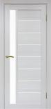 Дверь межкомнатная из экошпона Оптима Порте Турин 554 Ясень серебристый остеклен