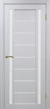 Дверь межкомнатная из экошпона Оптима Порте Турин 558 Белый монохром остекление 