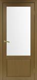Дверь межкомнатная из экошпона Оптима Порте Тоскана 640 Орех классик остекление 