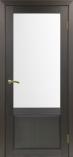 Дверь межкомнатная из экошпона Оптима Порте Тоскана 640 Венге остекление Мателюк