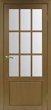 Дверь межкомнатная из экошпона Оптима Порте Тоскана 642 Орех классик остекление 