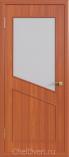 Ламинированная межкомнатная дверь ДО 012 Итальянский орех стекло сатинат