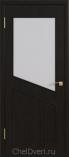 Ламинированная межкомнатная дверь ДО 012 Венге стекло сатинат