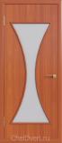 Ламинированная межкомнатная дверь ДО 023 Итальянский орех Сатинат белый