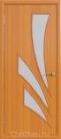 Ламинированная межкомнатная дверь ДО 029 Миланский орех Сатинат белый