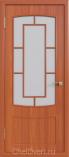 Ламинированная межкомнатная дверь ДО 030 Итальянский орех Сатинат белый