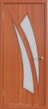 Ламинированная межкомнатная дверь ДО 041 Итальянский орех Сатинат белый